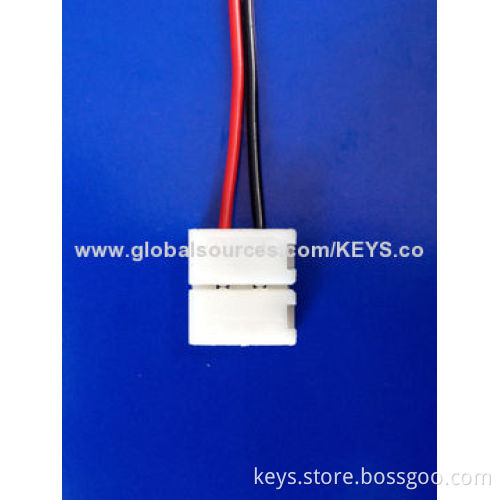 Connector Adapter Cable, LED PCB Strip 3528 to 3528, Single Color, 8mm Strip, 2-pin, No Need Welding